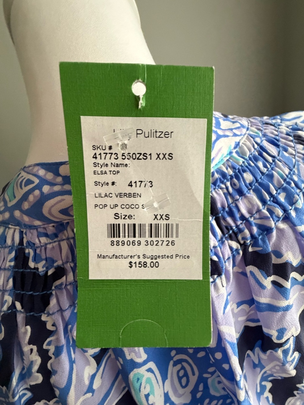 Lilly Pulitzer Elsa Silk Blouse Size XXS - Picture 4 of 7